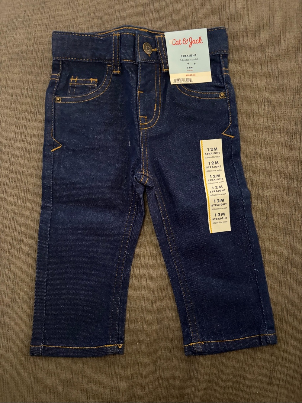 Cat & Jack Dark Blue Straight Jeans for Toddler